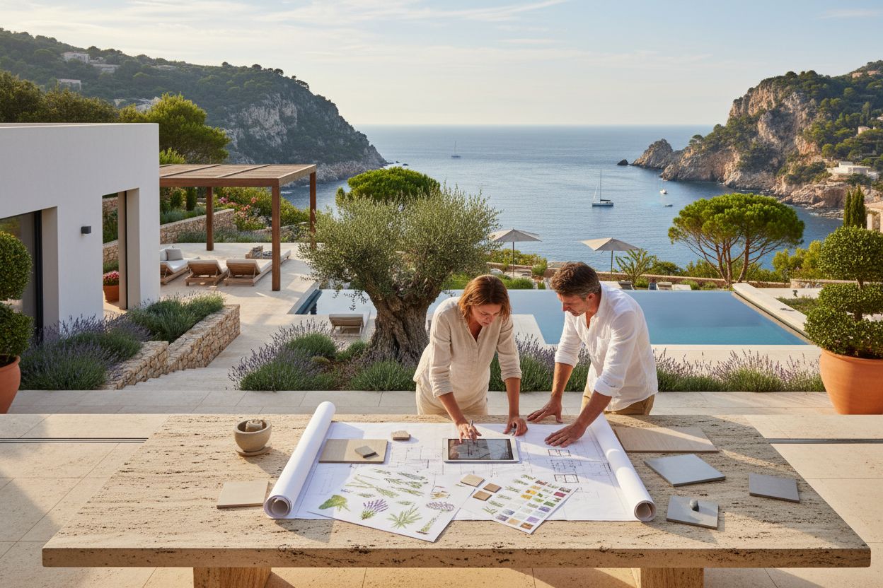 Pourquoi un architecte à Saint-Jean-Cap-Ferrat collabore-t-il avec un paysagiste ?
